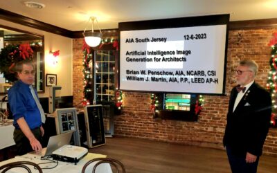 Brian W. Penschow, AIA, and William J. Martin, AIA, Present AI Image Generation for Architects to AIA South Jersey