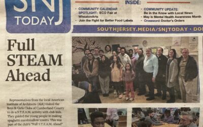 AIA South Jersey makes FRONT PAGE NEWS with their Architecture Week Event at the Boys and Girls Club!