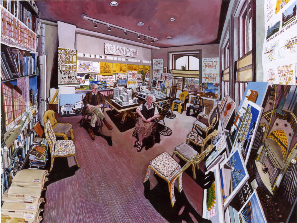 Photo of Robert Venturi and Denise Scott Brown by Mel Leipzig