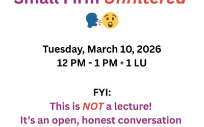 Small Fi﻿rm Unfiltered