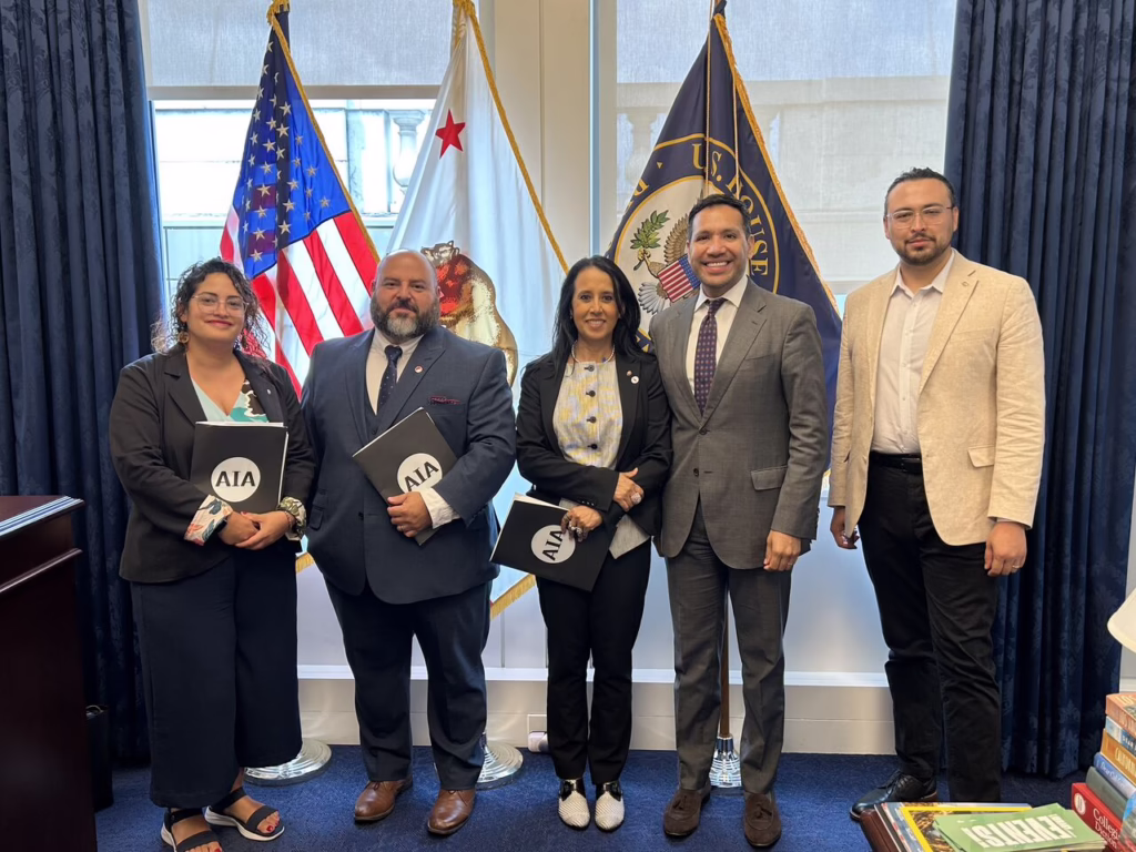 Venesa, Manny, Graciela and Dillon met with California representative 