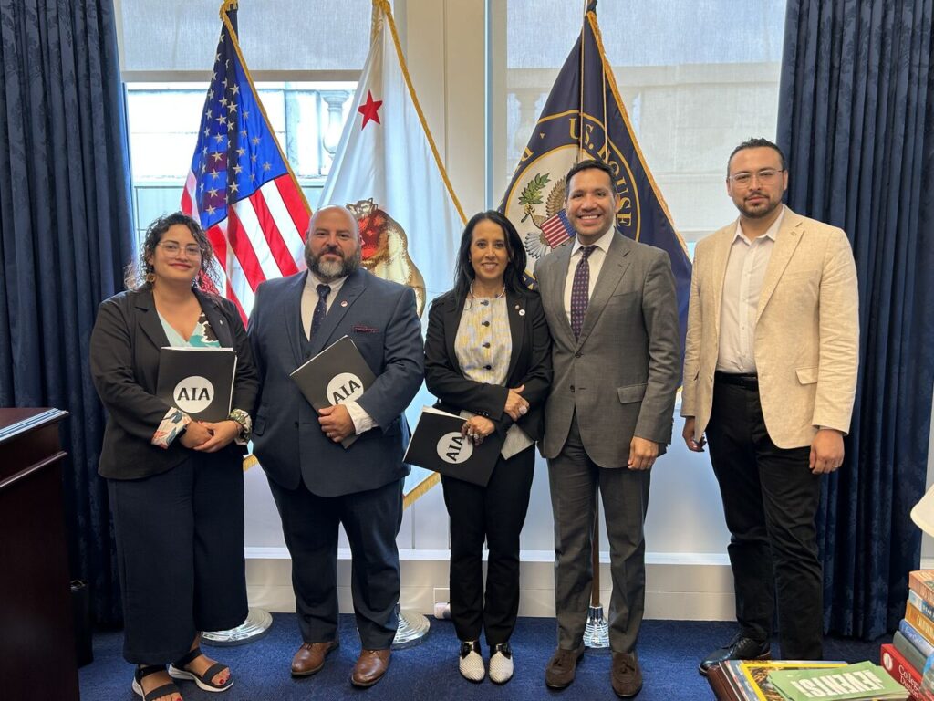 Venesa, Manny, Graciela and Dillon met with California representative